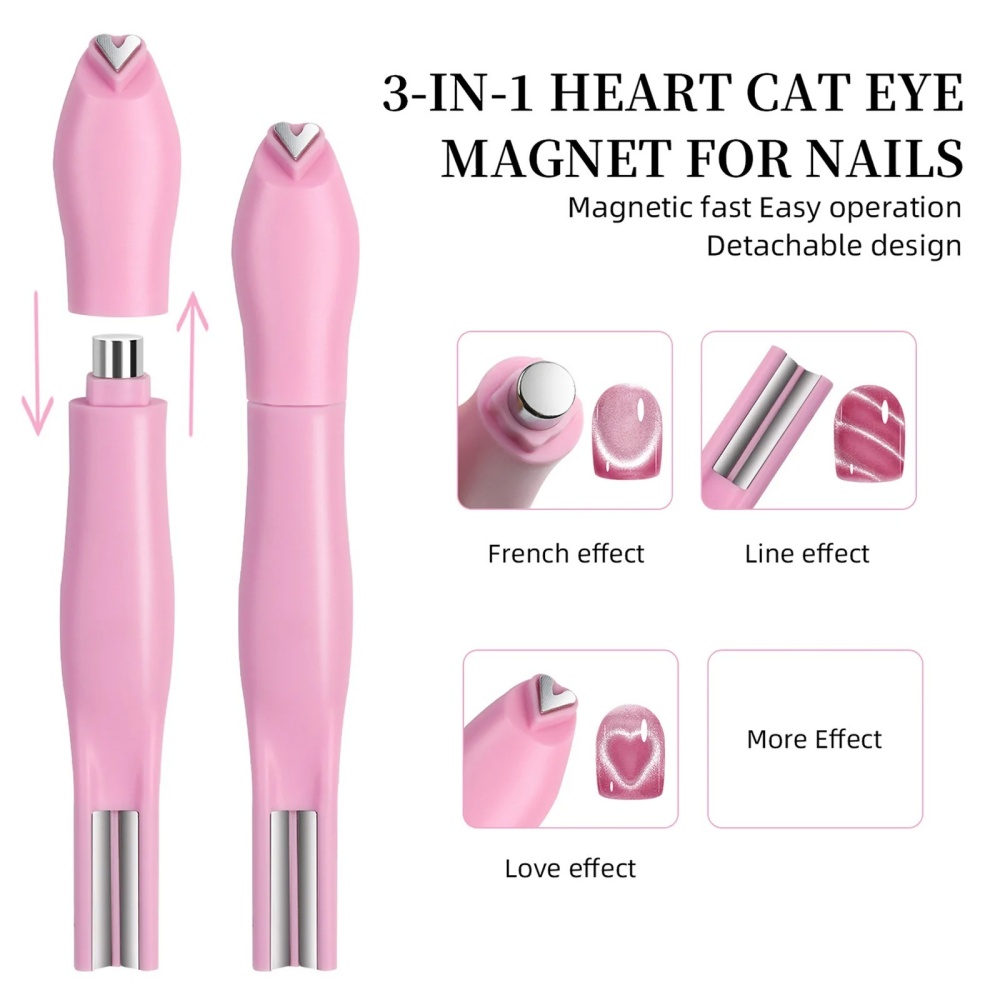 3-in-1 하트 모양 캣아이 네일 아트 자석 스틱,  - Contour Palette Stick 리뷰 및 가격